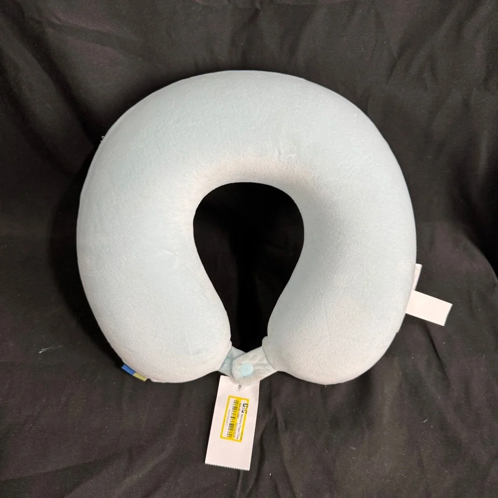 Memory Foam Travel Neck Pillow - Open Story™ - Muddy Aqua